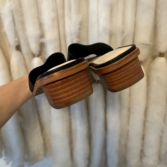 Everlane Heeled Slide, Black/Tan, Sz US 6.5 - Picture 5 of 6